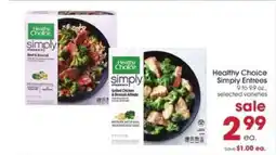 Giant Eagle Healthy Choice Simply Entrees offer