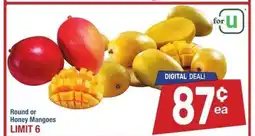 Albertsons Round or Honey Mangoes offer