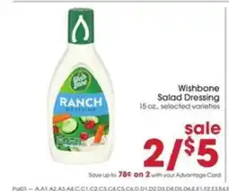 Giant Eagle Wishbone Salad Dressing offer