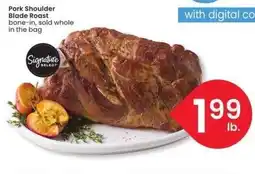 Albertsons Pork Shoulder Blade Roast - bone - in, sold whole in the bag offer