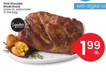 Albertsons Pork Shoulder Blade Roast - bone - in, sold whole in the bag offer