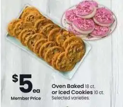 Albertsons Oven Baked 18 ct. or Iced Cookies 10 ct. - Selected varieties offer