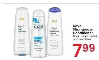 Albertsons Dove Shampoo or Conditioner - 12 oz., select sizes and varieties offer