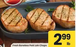 Albertsons Fresh Boneless Pork Loin Chops - Value pack offer