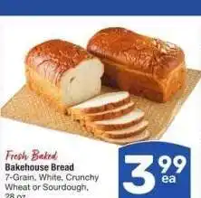 Albertsons Bakehouse Bread - 7 - Grain, White, Crunchy Wheat or Sourdough, 28 oz offer