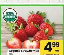 Albertsons Organic Strawberries - 1 lb offer