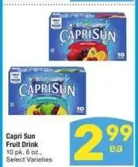 Albertsons Capri Sun Fruit Drink - 10 pk. 6 oz., Select Varieties offer
