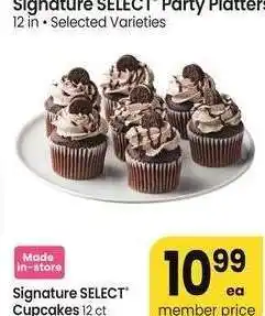 Albertsons Signature SELECT Cupcakes - 12 ct Selected Varieties offer
