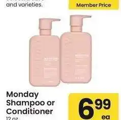 Albertsons Monday Shampoo or Conditioner - 12 oz. Selected varieties offer