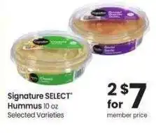 Albertsons Signature SELECT Hummus - 10 oz Selected Varieties offer