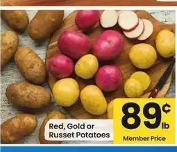 Albertsons Red, Gold or Russet Potatoes offer