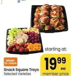 Albertsons Snack Square Trays - Selected Varieties Available in Grab n Go offer