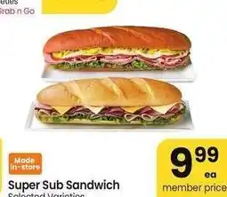 Albertsons Super Sub Sandwich - Selected Varieties offer