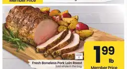 Albertsons Fresh Boneless Pork Loin Roast - Sold whole in the bag offer