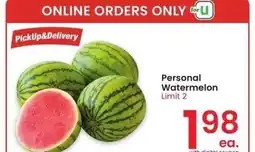 Albertsons Personal Watermelon offer