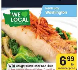 Albertsons Wild Caught Fresh Black Cod Fillet - Weather offer