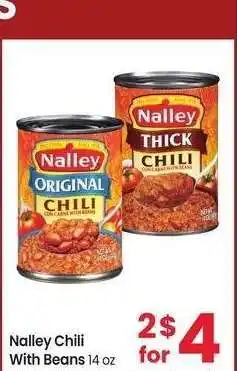 Albertsons Nalley Chili With Beans - 14 oz Selected Varieties offer