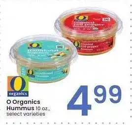 Albertsons O Organics Hummus - 10 oz., select varieties offer