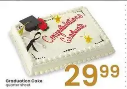 Albertsons Graduation Cake - quarter sheet offer
