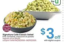 Albertsons Signature Cafe Classic Salad - 8 lb. container, macaroni or potato offer