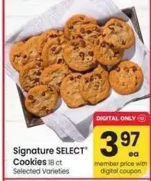 Albertsons Signature Select Cookies - 18 ct Selected Varieties offer