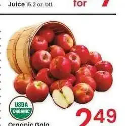 Albertsons Organic Gala Apples offer