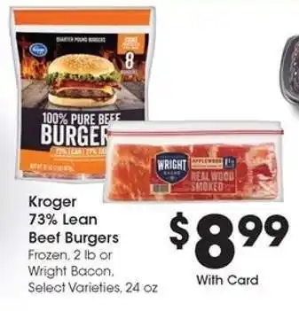 Kroger Kroger 73% Lean Beef Burgers offer