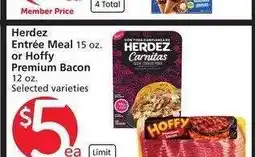 Albertsons Herdez Entrée Meal 15 oz. or Hoffy Premium Bacon 12 oz. - Selected varieties offer