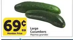 Albertsons Large Cucumbers - Pepinos grandes offer