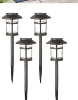The Home Depot HAMPTON BAY 4-Pack Solar LED Path Lights offer