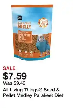 Petsmart All Living Things Seed & Pellet Medley Parakeet Diet offer