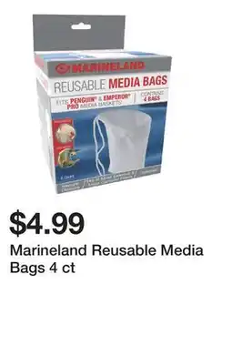 Petsmart Marineland Reusable Media Bags 4 ct offer