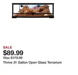 Petsmart Thrive 31 Gallon Open Glass Terrarium offer