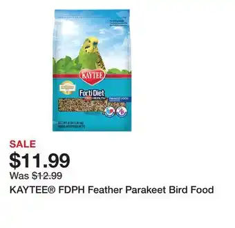 Petsmart KAYTEE FDPH Feather Parakeet Bird Food offer