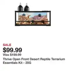 Petsmart Thrive Open Front Desert Reptile Terrarium Essentials Kit - 20G offer