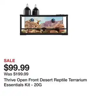 Petsmart Thrive Open Front Desert Reptile Terrarium Essentials Kit - 20G offer