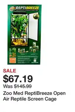 Petsmart Zoo Med ReptiBreeze Open Air Reptile Screen Cage offer