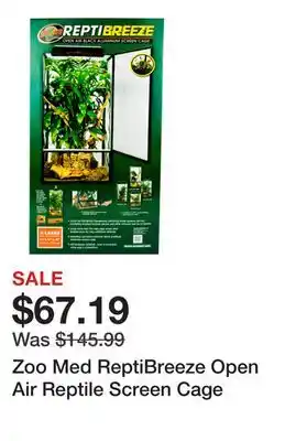 Petsmart Zoo Med ReptiBreeze Open Air Reptile Screen Cage offer