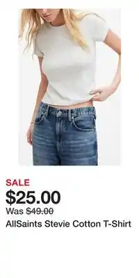 Nordstrom AllSaints Stevie Cotton T-Shirt offer