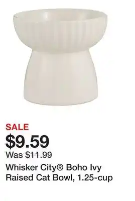 Petsmart Whisker City Boho Ivy Raised Cat Bowl, 1.25-cup offer