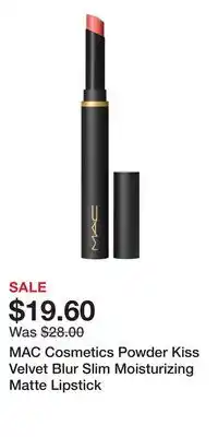 Nordstrom MAC Cosmetics Powder Kiss Velvet Blur Slim Moisturizing Matte Lipstick offer