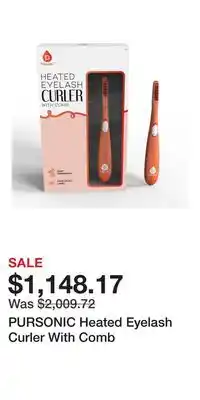 Nordstrom PURSONIC Heated Eyelash Curler With Comb offer