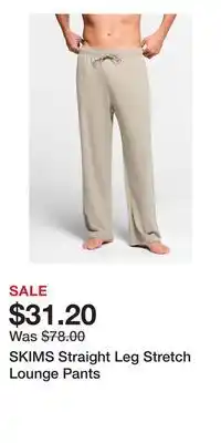 Nordstrom SKIMS Straight Leg Stretch Lounge Pants offer