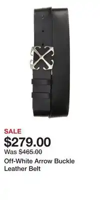 Nordstrom Off-White Arrow Buckle Leather Belt offer