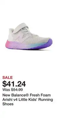 Kohl's New Balance Fresh Foam Arishi v4 Little Kids' Running Shoes offer
