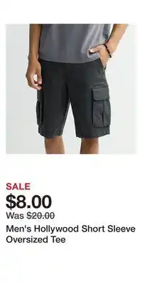 Kohl's Men's Hollywood Short Sleeve Oversized Tee offer