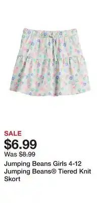 Kohl's Jumping Beans Girls 4-12 Jumping Beans Tiered Knit Skort offer