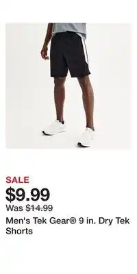 Kohl's Men's Tek Gear 9 in. Dry Tek Shorts offer