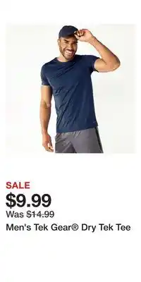 Kohl's Men's Tek Gear Dry Tek Tee offer