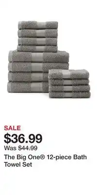 Kohl's The Big One 12-piece Bath Towel Set offer